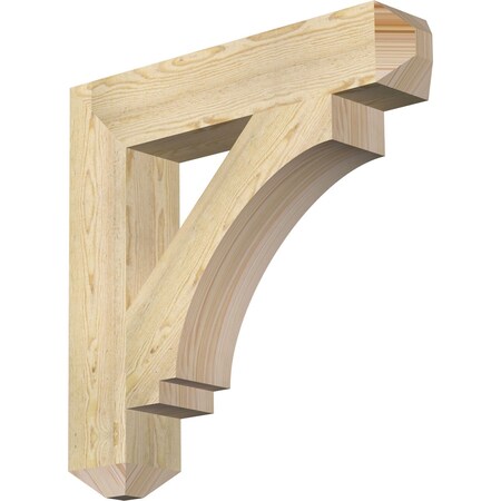 Ekena Millwork Imperial Craftsman Rough Sawn Bracket, Douglas Fir, 6"W x 32"D x 32"H BKT06X32X32IMP04RDF